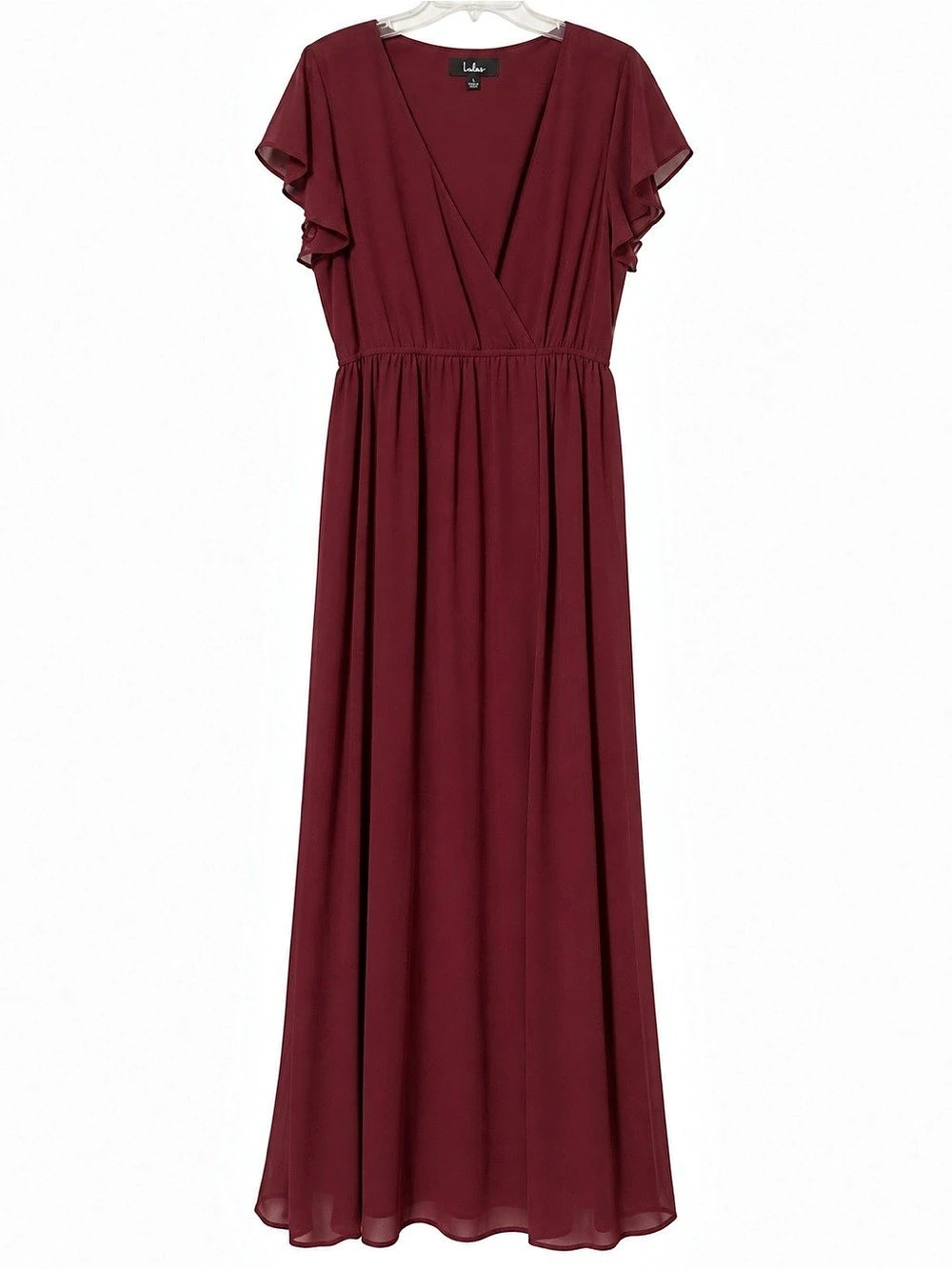 Lulus Burgundy Maxi Dress Size Large Like New